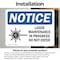 Signmission Laser Maintenance In Progress Do Not Enter OSHA Notice Sign, Vinyl Decal, 7in W x 5in L, 2PK OS-2PACK-NS-D-57-L-15880 - alternate 2